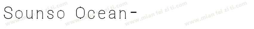 Sounso Ocean字体转换